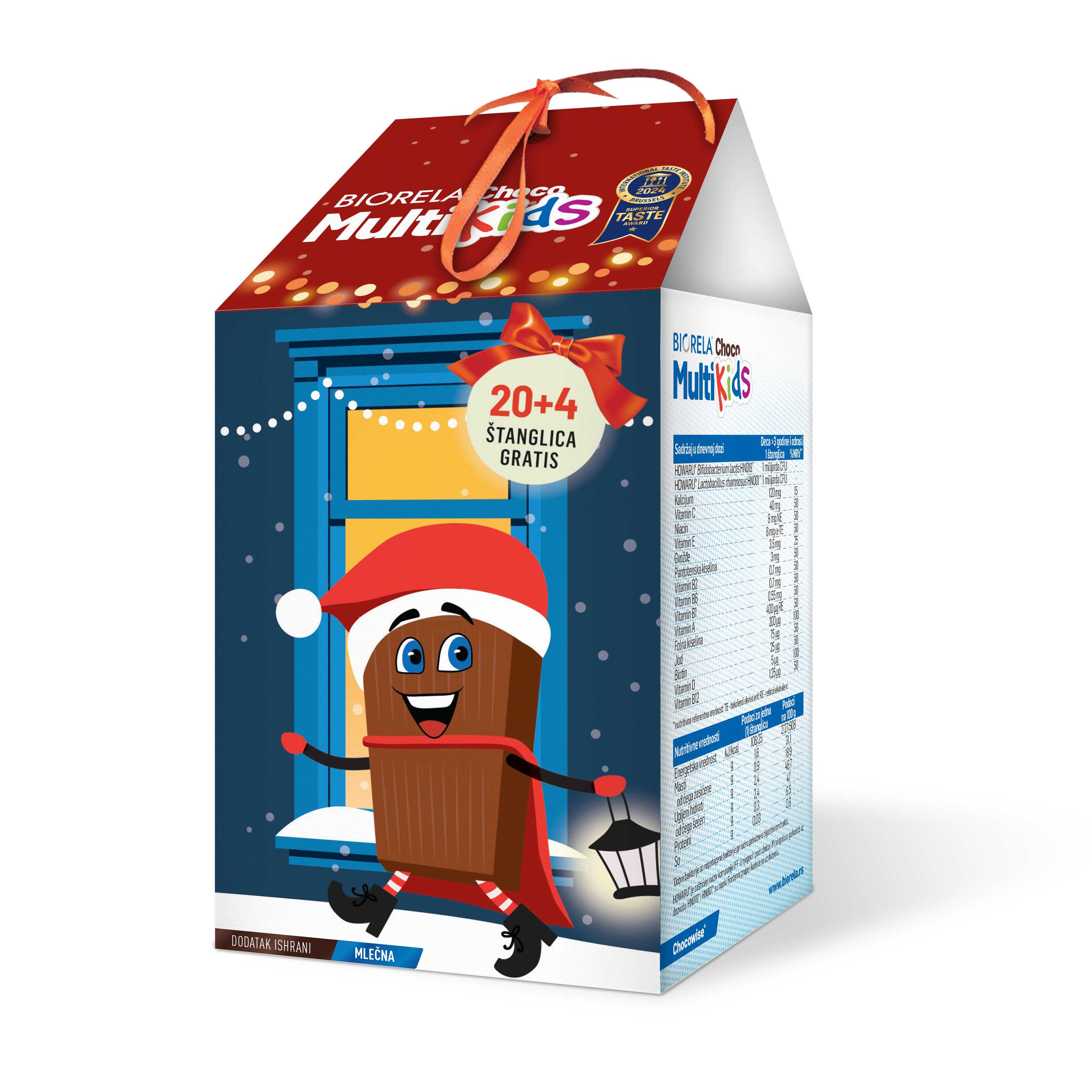 Biorela<sup>®</sup> Choco Multi Kids novogodišnje pakovanje