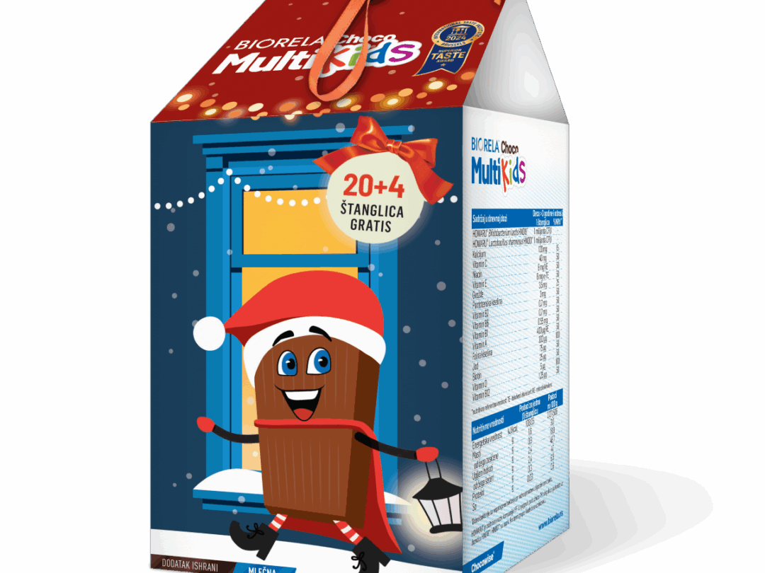 Biorela<sup>®</sup> Choco Multi Kids novogodišnje pakovanje